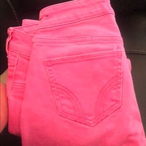 Pink hollister jeans